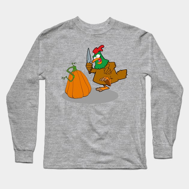 Carving Chicken Long Sleeve T-Shirt by RichCameron